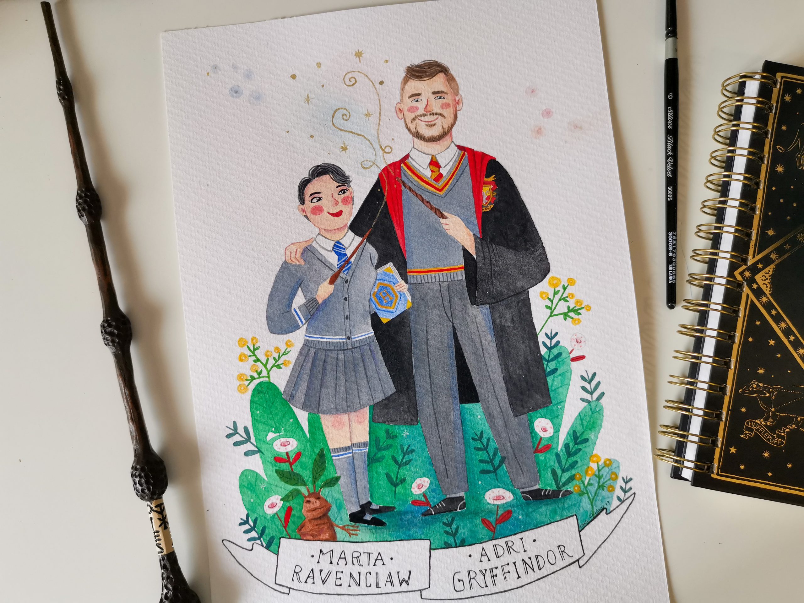 Retrato personalizado con uniforme de Hogwarts - Imagen 7