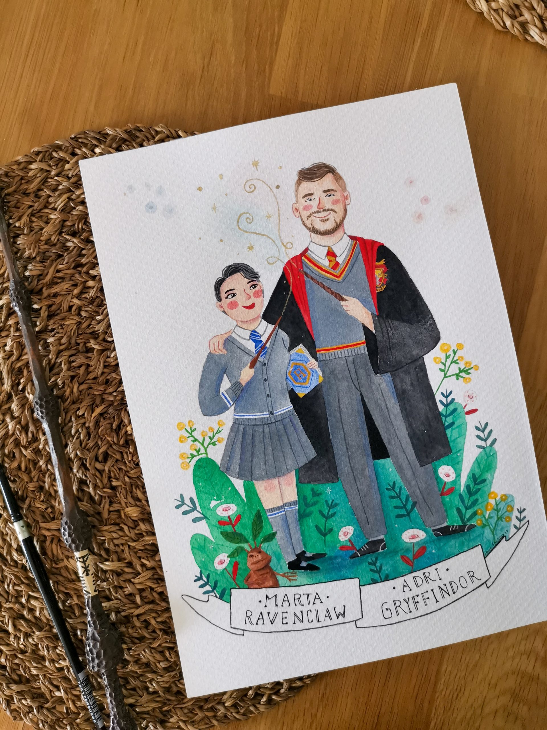 Retrato personalizado con uniforme de Hogwarts - Imagen 5