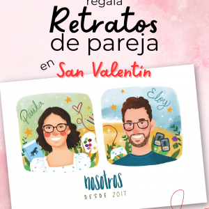 Regala un Retrato digital de pareja para San Valentín