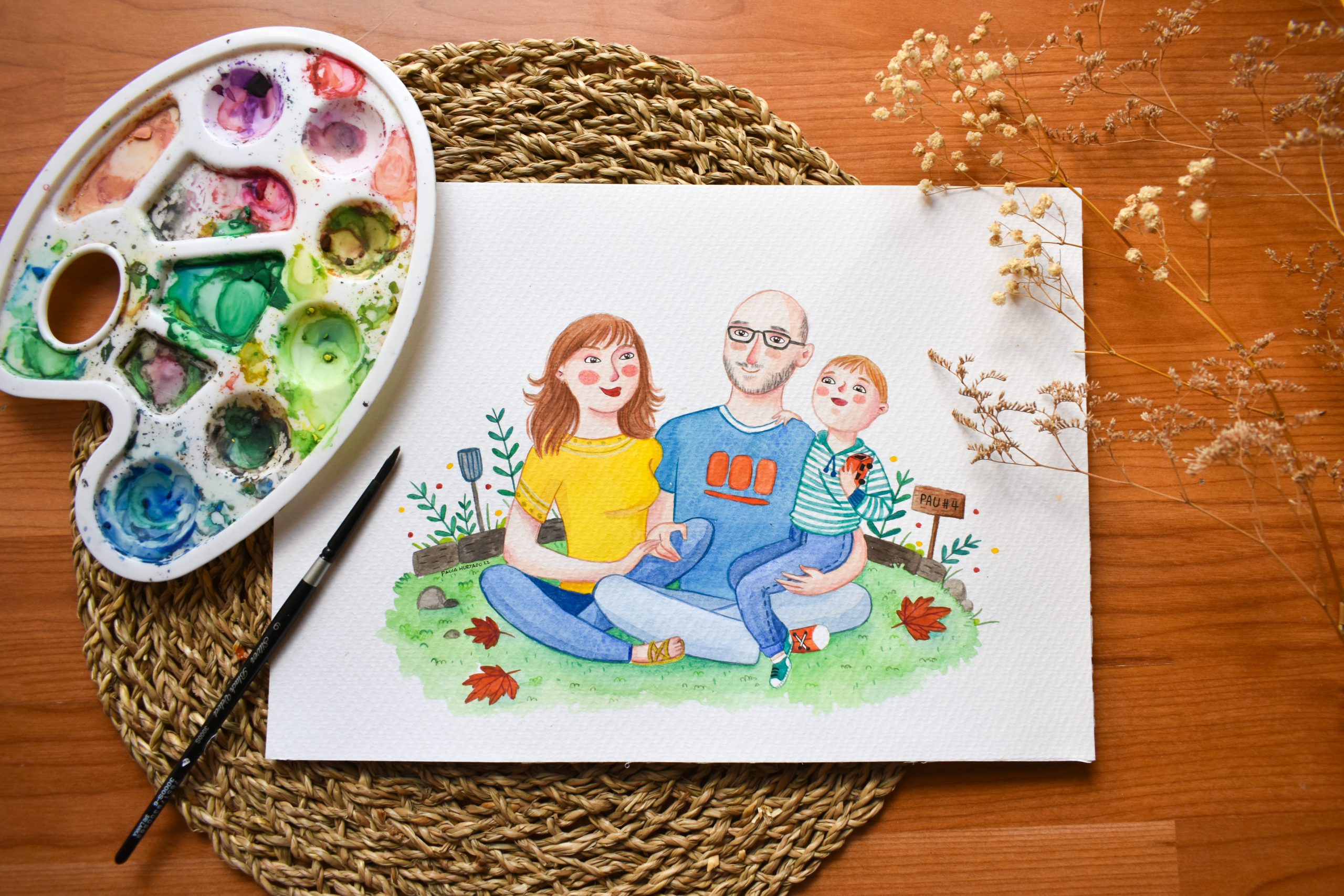 retrato personalizado pau cumpleaños 4 retrato personalizado pau cumpleaños 4